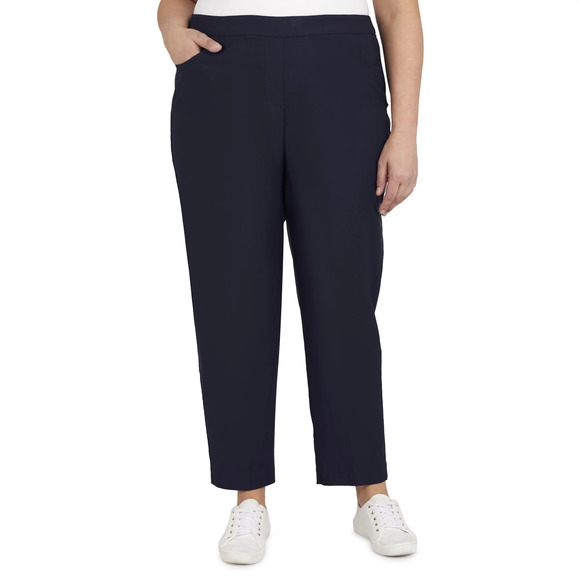 Alfred Dunner Women's Super Stretch Mid- Rise Average Length Pant